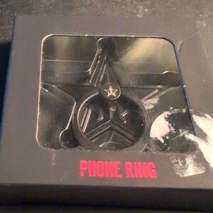 NEW Jeffree Star Black Phone Ring NIB NEW IN BOX